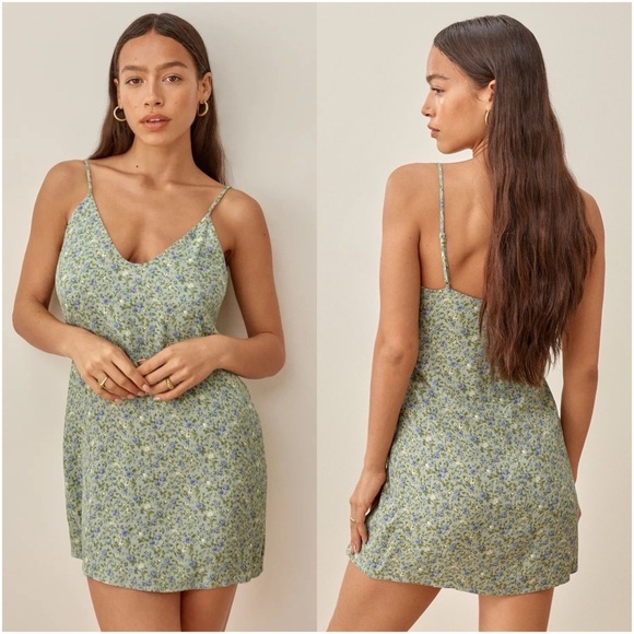 REFORMATION Ventura Mini Dress In Floral Print - Picture 1 of 6